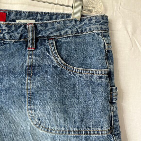 Unionbay 90s Y2K Denim Carpenter Style Shorts Size 15 100% Cotton - Picture 5 of 5
